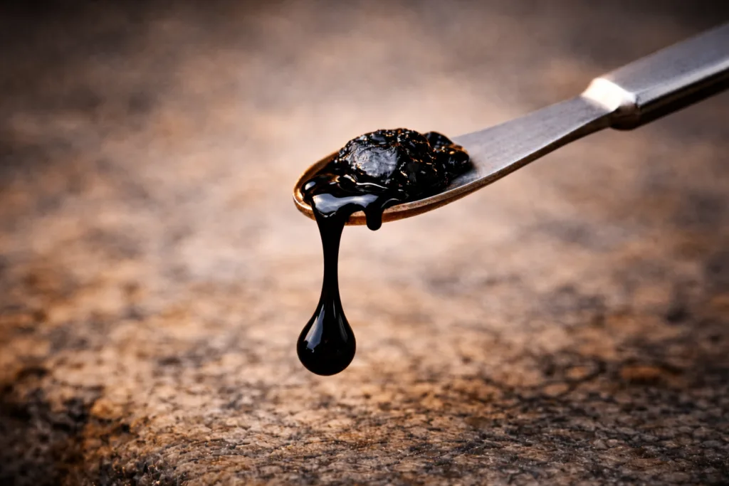 Pea-sized amount of Shilajit resin